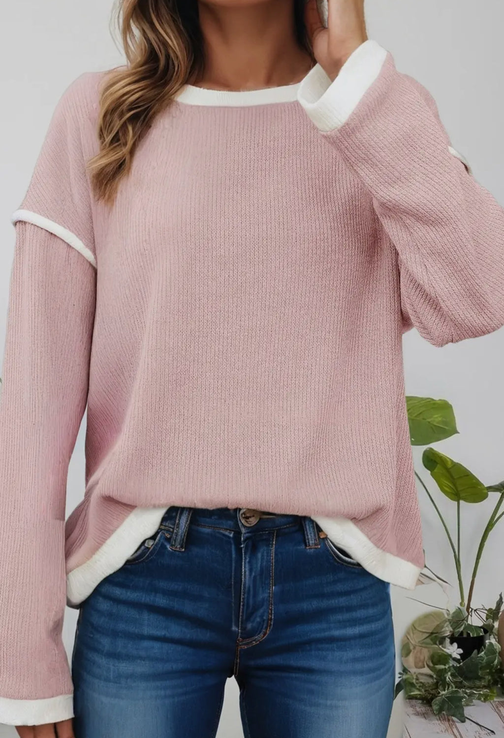 Pink Frost Sweater